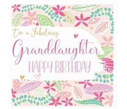 Fabulous Granddaughter Happy Birthday