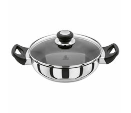 Judge Vista Stainless Steel Sauteuse Pan with Lid - 24cm