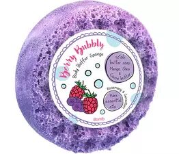 Bomb Cosmetics - Berry Bubbly Body Buffer Shower Sponge Soap