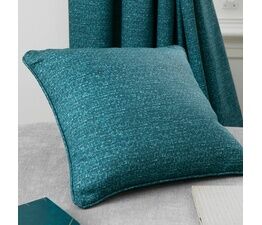 Dreams & Drapes Curtains - Pembrey - Textured Filled Cushion - 43 x 43cm in Teal