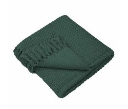 Drift Home - Hayden - 100% Recycled Cotton Throw - 130 x 180cm in Green