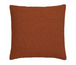 Drift Home - Hayden - 100% Recycled Cotton Filled Cushion - 43 x 43cm in Terracotta