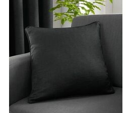 Fusion - Strata - Woven Cushion Cover - 43 x 43cm in Black