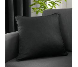 Fusion - Strata - Woven Filled Cushion - 43 x 43cm in Black