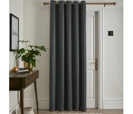 Fusion Strata Dim-Out Eyelet Single Panel Door Curtain