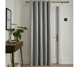 Fusion Strata Dim-Out Eyelet Single Panel Door Curtain