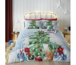 Fusion - Winter Friends - Easy Care Duvet Cover Set - Green