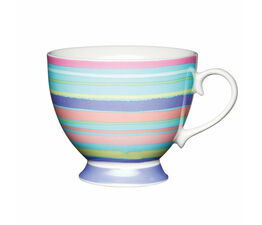 KitchenCraft - Bright Stripe Footed Mug