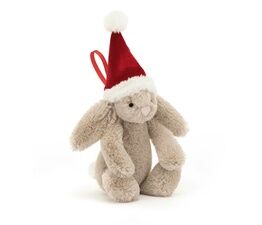 Jellycat - Bashful Christmas Bunny Decoration