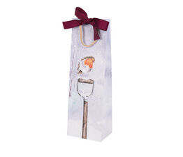 Wrendale Designs - A Little Red Robin Bottle Christmas Gift Bag