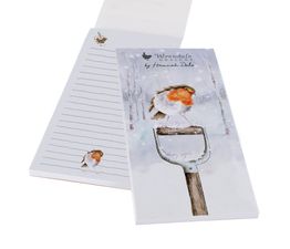 Wrendale Designs - A Little Red Robin Magnetic Shopping Pad