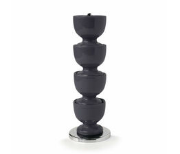 Zeal - Melamine Stacking Egg Cups on Stand - Dark Grey
