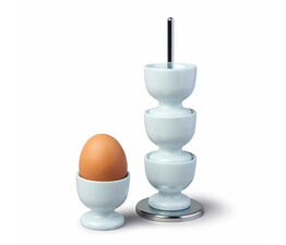 Zeal - Melamine Stacking Egg Cups on Stand - Duck Egg Blue