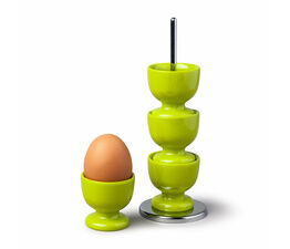 Zeal - Melamine Stacking Egg Cups on Stand - Lime