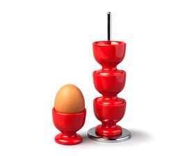 Zeal - Melamine Stacking Egg Cups on Stand - Red