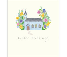 Easter Card - Church with Three Windows