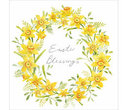 Easter Card - Daffodil Wreath