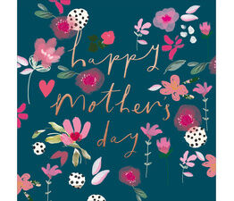 Mothers Day Card - Flower Pattern