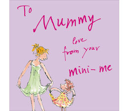 Mothers Day Card - Lady And Girl Doing Curtseys