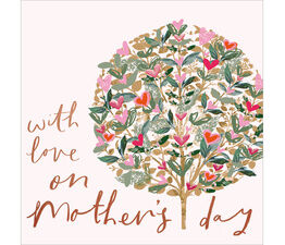 Mothers Day Card - Tree Of Hearts