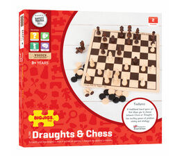 Bigjigs - Draughts and Chess Set
