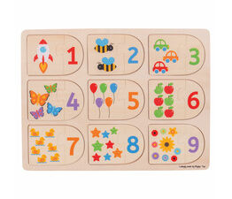 Bigjigs - Picture and Number Matching Puzzle