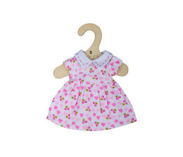 Bigjigs - Pink Dress with Pink Hearts - Small