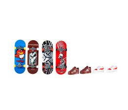 Hot Wheels - Fingerboard + Shoe 4 pack Assortment