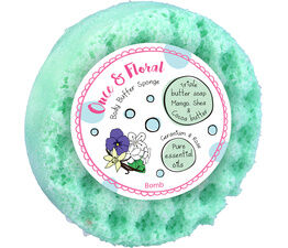 Bomb Cosmetics - Once & Floral Body Buffer Shower Sponge Soap
