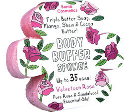 Bomb Cosmetics - Velveteen Rose Body Buffer Sponge