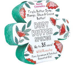 Bomb Cosmetics - Wild Rosehip Body Buffer Shower Sponge Soap