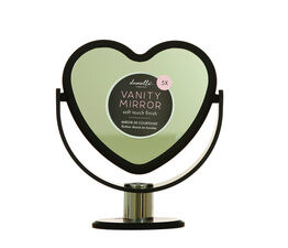 Danielle Heart Vanity Mirror - Black