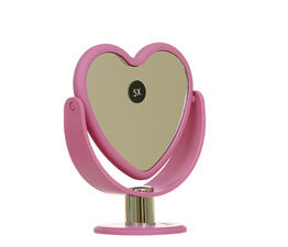 Danielle Heart Vanity Mirror - Pink