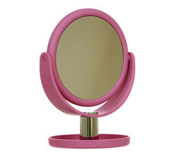 Danielle - Soft Touch Vanity Mirror With Tray Pink