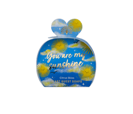 English Soap Company - You Are My Sunshine Citrus Luxury Heart Guest Soap 3 x 20g