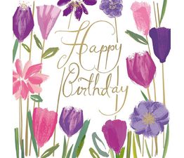 Bizzy Lizzy Flowers With Gold Flitter