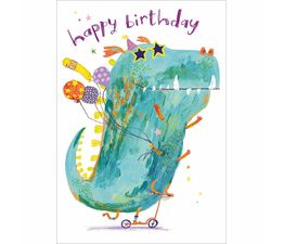 Blue Monster On Small Scooter