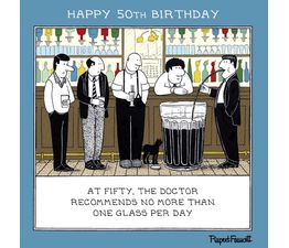 Five Men At the Bar And A Large Glass