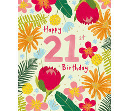 Floral 21St Birthday