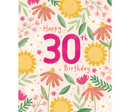 Floral 30th Birthday