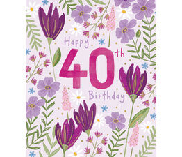 Floral 40th Birthday