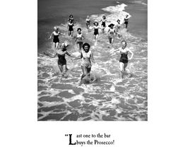 Group Of Women Running Out Of Sea