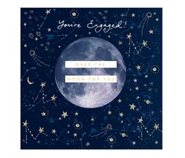 Moon Surrounded By Stars And Consetellations