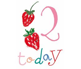 Strawberries Around the Number Two