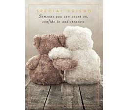 Special Friend Teddy Bears Hugging