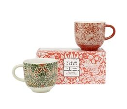 William Morris at Home - Useful & Beautiful Two Assorted Fine China Mugs
