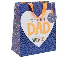 Glick - Bag Large Best Dad Hearts