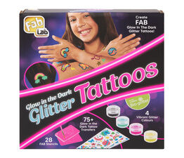Playmonster - Fablab - Glow In The Dark Glitter Tattoos