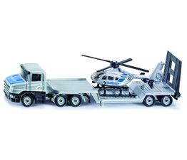 Siku - Police Low Loader with Helicopter