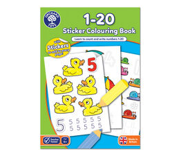 Orchard Toys - 1-20 Sticker Colouring Book - CB08